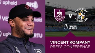 Kompanys Luton Town Press Conference  PREVIEW  Burnley v Luton Town [upl. by Ashraf]