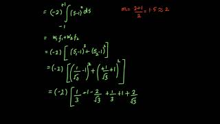 Gauss Quadrature Integration Numerical Integration Problem 1  Double Integration [upl. by Adialeda]