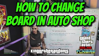 GTA Online Easy Guide to Change Auto Shop Contract Board  Tuners DLC [upl. by Xel]