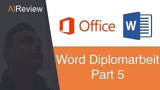 Word Tutorial DiplomarbeitAbschlussarbeit  5 Praktische Tipps bis zum PDF Export [upl. by Anyrb]