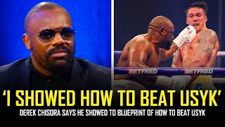 🤔 DEREK CHISORA SAYS HE SHOWED THE quotBLUEPRINTquot TO BEAT USYK 🤔 [upl. by Gundry]