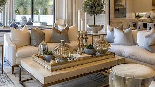 Modern Living Room Decorating Ideas 2025 Home Interior Design Trends Living Room Coffee Table Design [upl. by Ylrebme]