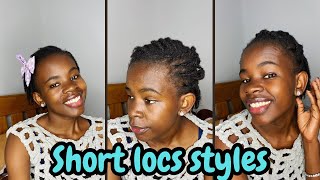 Short starter locs styles [upl. by Martijn]