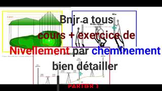 Exercice Topographie Nivellement par cheminement [upl. by Drugge775]