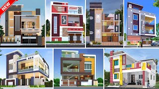 Top 40 Modern 2 Floor House Front Elevation Designs 2022  Double Floor Small Home Front Designs [upl. by Koehler]