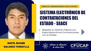 Contrataciones con el Estado Sistema Electrónico de Contrataciones del Estado SEACE [upl. by Eiliah]