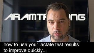 How to use your lactate test results to improve your endurance fast [upl. by Euphemie492]