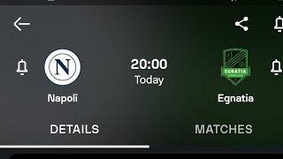 Napoli Vs Egnatia Live [upl. by Ibloc]