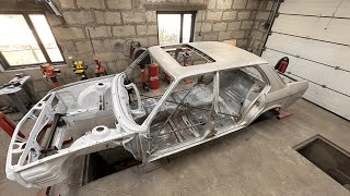 Restoration BMW E28 Removing Rust amp Bodywork and welding work [upl. by Inohtna150]