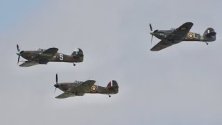 Huge Battle of Britain 75th Anniversary Flypast Spitfire BF109 at RAF Fairford RIAT 2015 AirShow [upl. by Wexler852]