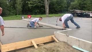 5 Tips For A Perfect Broom Finish Concrete Patio [upl. by Etteuqaj601]