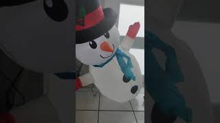 inflables de navidad snowman y elf legs [upl. by Yasmeen]