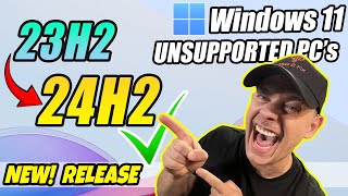 How to Upgrade Windows 11 23H2 to 24H2 on Unsupported PC Officially [upl. by Nyleda14]