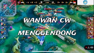 WANWAN CW MEMBANTAI MONGOLIA INDONESIA VS MONGOLIA  Mobile Legends Indonesia Match 1 [upl. by Olyhs75]