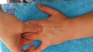 Simple hand massage demonstration  5 min [upl. by Isiah906]