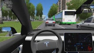 City Car Driving  Tesla Model 3  Street Racing [upl. by Annek]