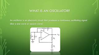 What is an Oscillator  RC Oscillator [upl. by Sapphera]