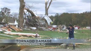 Tornado wreaks havoc in Fredericktown MO [upl. by Leumel]