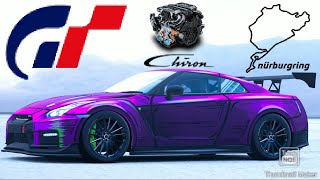 Gran Turismo 7  1851HP Nissan GTR NISMO 17 Tune  Chiron Swap  Nurburgring Setup  shorts GT7 [upl. by Atelokin]