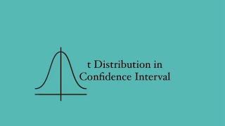 t Distribution in Confidence Interval  Estimator and Reliability Coefficient  Statistics [upl. by Besse906]