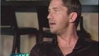 Gerard Butler on Extra [upl. by Ailadi220]