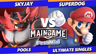 MainGame Fest Mini  Skyjay Incineroar Vs SuperDog Mario Smash Ultimate  SSBU [upl. by Ahsieuqal]