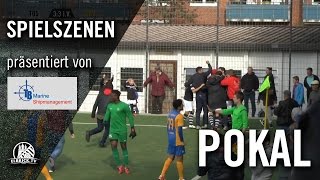 FC Teutonia 05  SC Victoria Hamburg 4 Runde Pokal der 1 Herren 1617  Spielszenen [upl. by Akvir]