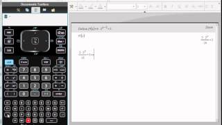 How to create an inverse function with the TINSpire CAS [upl. by Llednyl]