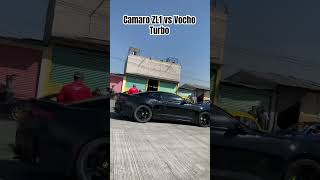 Camaro ZL1 vs Vocho Turbo vw arrancones velocidad [upl. by Dianuj]