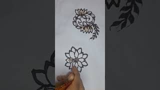 Simple and stylish henna tutorial Simple mehendi trending design youtube shorts shortfeed fypp [upl. by Namajneb]