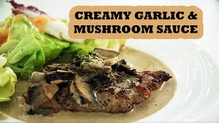 Banting Creamy Garlic and Mushroom Sauce  Low Carb  Healthy Recipe [upl. by Iasi]