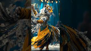 A Woman Fuses with A Tiger on AGT americagottalent agt magic talent shorts [upl. by Oecile]