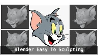 Blender Easy To Sculpt By Default BrushesTom And Jerry [upl. by Dylan]