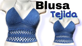 Teje una Hermosa Blusa de Crochet con Este Paso a Paso para Lucir una Prenda Única y con Estilo [upl. by Enaujed]