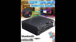 High power Amplifier DC 12V 220V AMP speaker 4 channel Bluetooth 5 0 Equalizer by AliExpress com [upl. by Carhart]