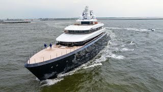 Feadship Drizzle having a first day of sea trials [upl. by Gavrah307]