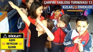 ÇARPIM TABLOSU TURNUVASI 13  KIZLAR VS ERKEKLER [upl. by Sirob]