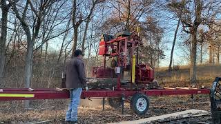 Sawing some Black Cherry on Cooks MP32 Portable sawmill [upl. by Zicarelli]