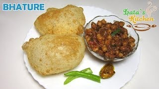 Chole Bhature Recipe  Bhatura Recipe Video in Hindi with English Subtitles  Latas Kitchen [upl. by Ylicic]