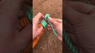 Aunt Hu teaches practical knots for tent cloth corner knots knots practical tips [upl. by Adyahs878]