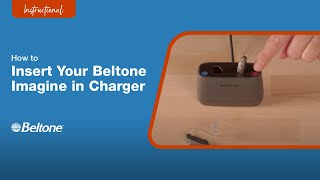 How to Insert Beltone Imagine Hearing Aids in Charger  Beltone [upl. by Yaniv]