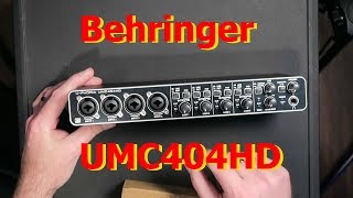 Behringer UMC404HD Unbox and Workout Part 1 [upl. by Pasho]