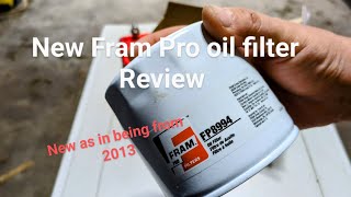 New Fram Pro oil filter Review [upl. by Kroo811]