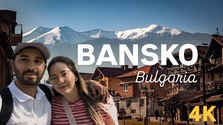 Bansko Bulgaria 4K Traver Tour For Tourist Relaxing Spa Days [upl. by Airbmac]