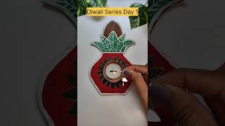 Diwali Series DIY 1 Elegant Kalash CandleDiya Holder Festive Decor Ideas diwali2024 diwalidecor [upl. by Thury736]