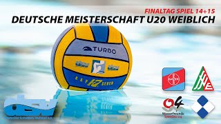 🟢🔴 Deutsche Wasserball Meisterschaft U20 Endrunde weiblich Spiel 1415 [upl. by Koran]