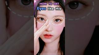 How to get eyes like this  Haerin NewJeans cateye haerin haerinnewjeans eyeexercise [upl. by Ardy688]