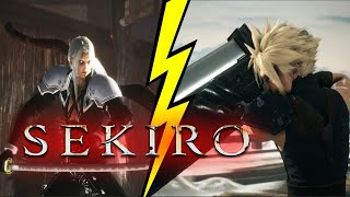 CLOUD VS SEPHIROTH FF7 Remake but its SEKIRO Mods  Final Fantasy 7 Remake [upl. by Bronson]