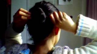 簪の使い方 3つ ヘアアレンジ How to use kanzashi in 3 ways [upl. by Sandye]