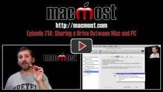 Sharing a Drive Between Mac and PC MacMost Now 714 [upl. by Rombert238]